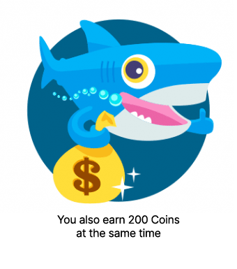You also earn referral coins